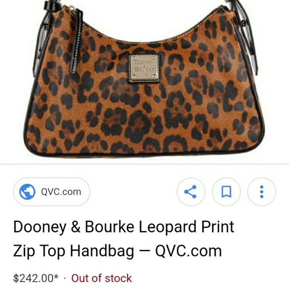 VGUC Dooney & Bourke leopard print purse - Picture 1 of 8